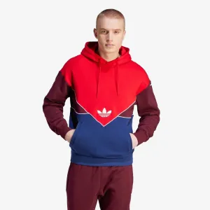 Adidas Originals | ADICOLOR SEASONAL ARCHIVE HOODIE  { BETTER SCARLET/DARK BLUE/MAROON