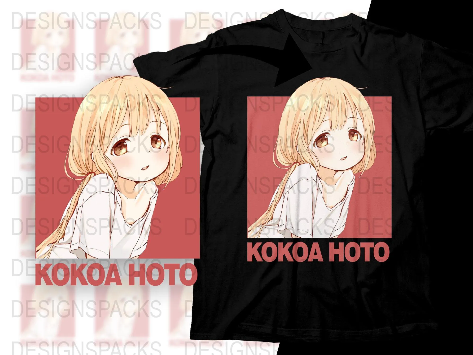 Adorable Kokoa Hoto Anime Fan Png Digital Download