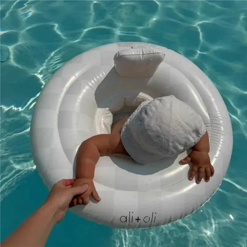 Ali   Oli - Baby Swim Seat Ring Pool Float (Checkers)