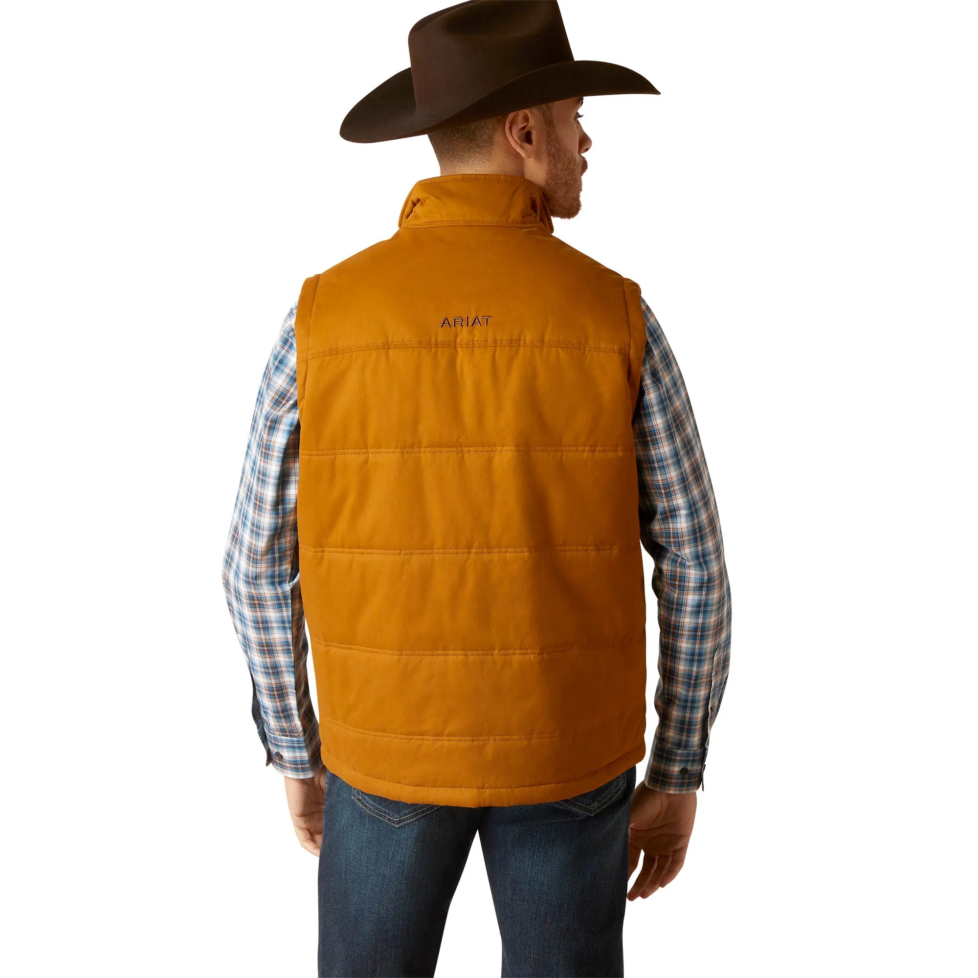 Ariat Men's Grizzly 2.0 Canvas Concealed Carry Chestnut Brown Vest 10046386