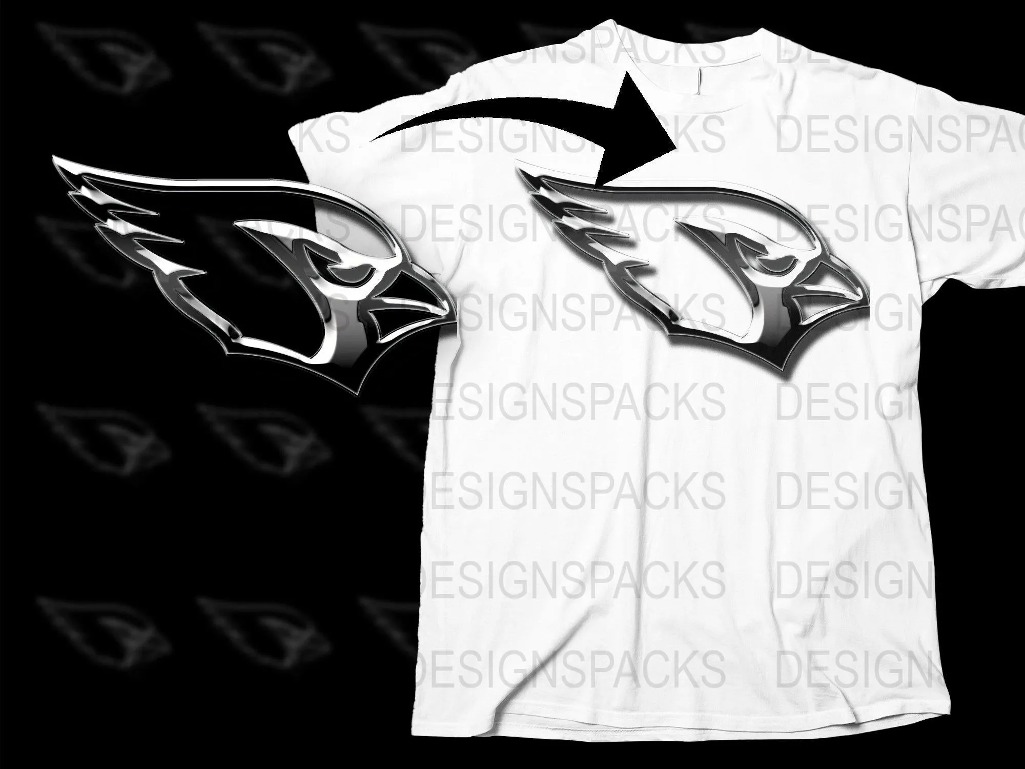 Arizona Cardinals Logo Graphic Design Png Digital Download