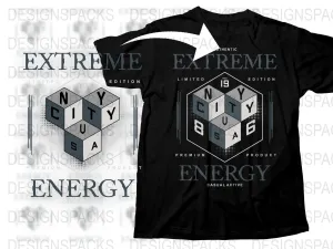 Authentic Extreme Energy New York City USA Premium Png Digital Download