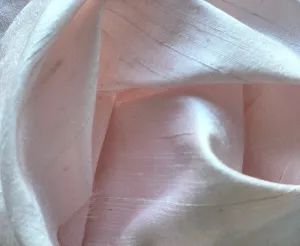 Blush Pink Crisp Silk Dupioni