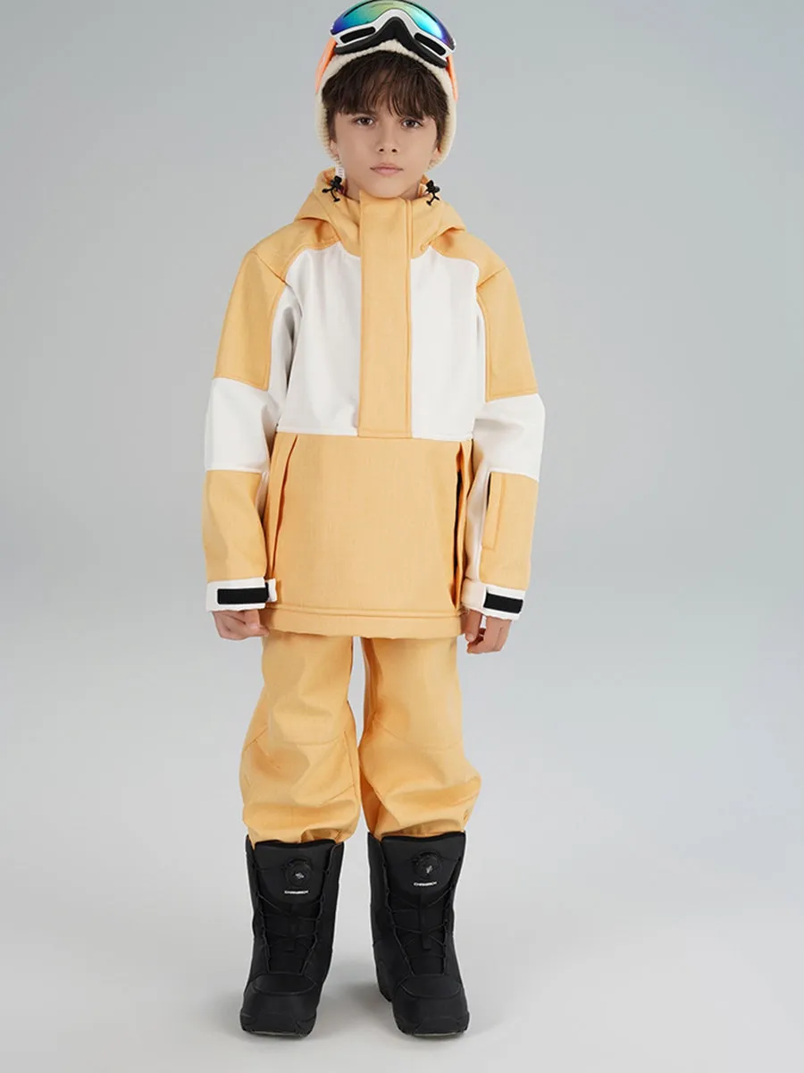 Boy's Colour Blocked Warm Snow Suit Kids Ski Clothes