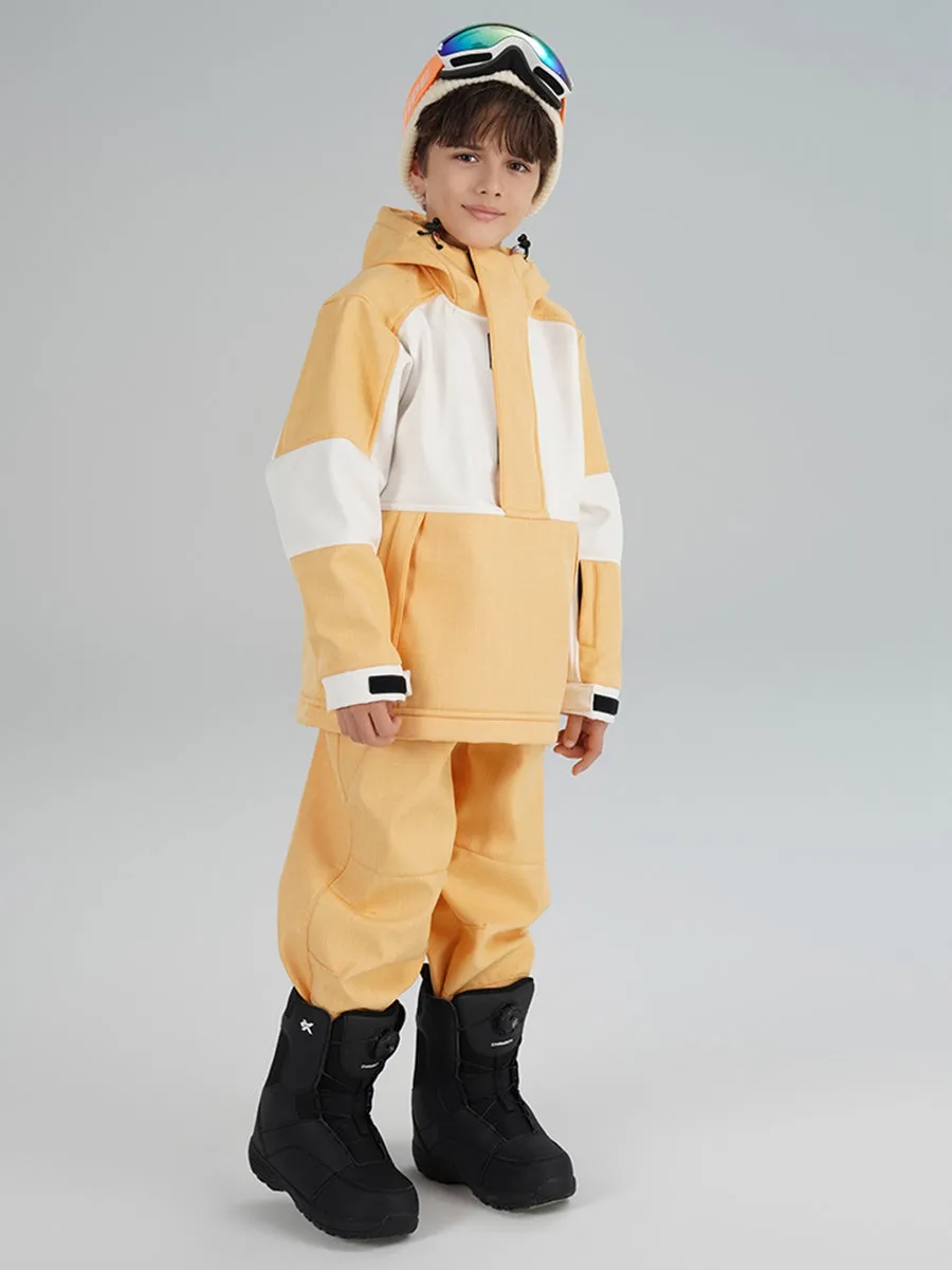 Boy's Colour Blocked Warm Snow Suit Kids Ski Clothes