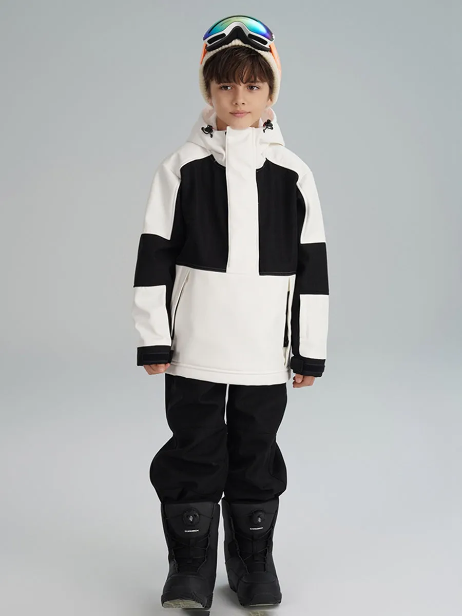 Boy's Colour Blocked Warm Snow Suit Kids Ski Clothes