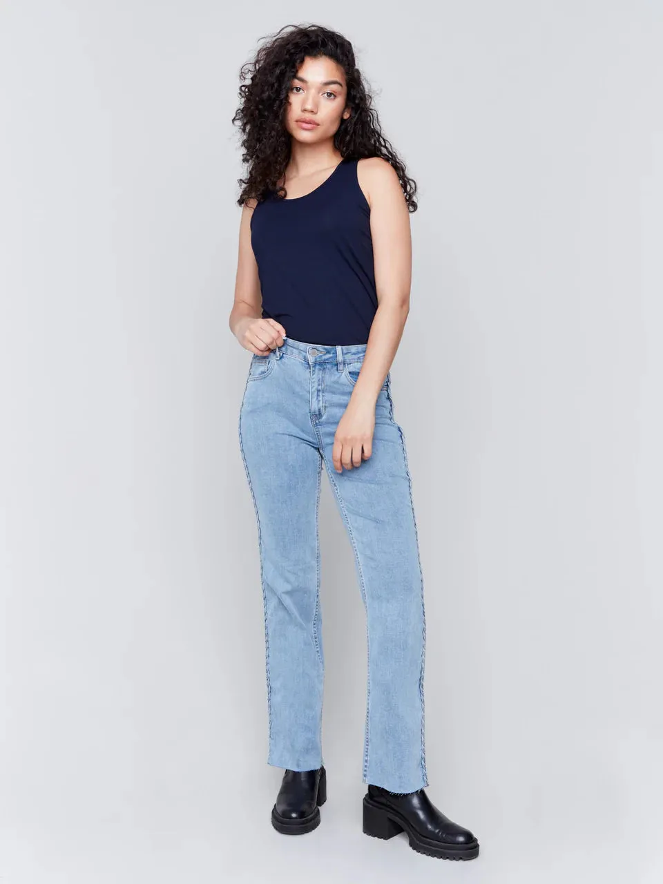 Braided Side Seam Jean