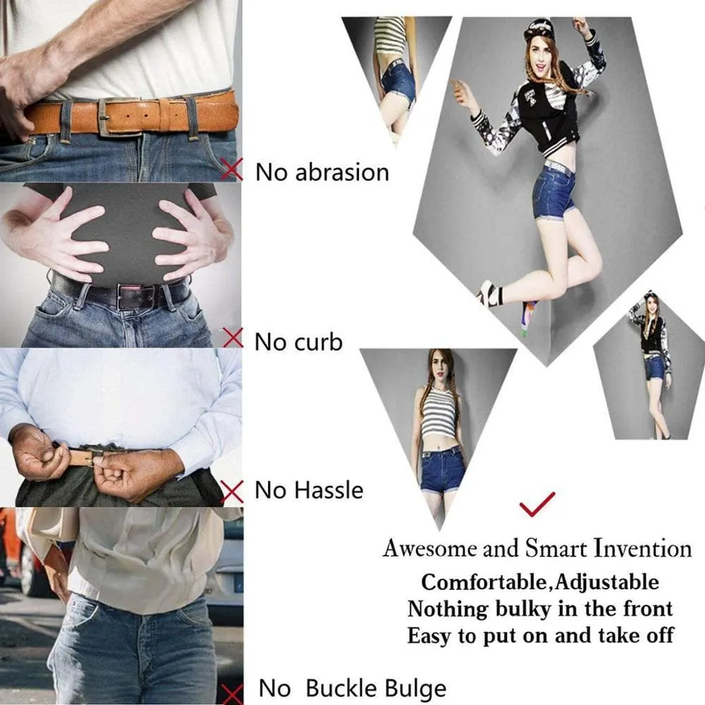 Buckle-Free Stretchable Belts for Women