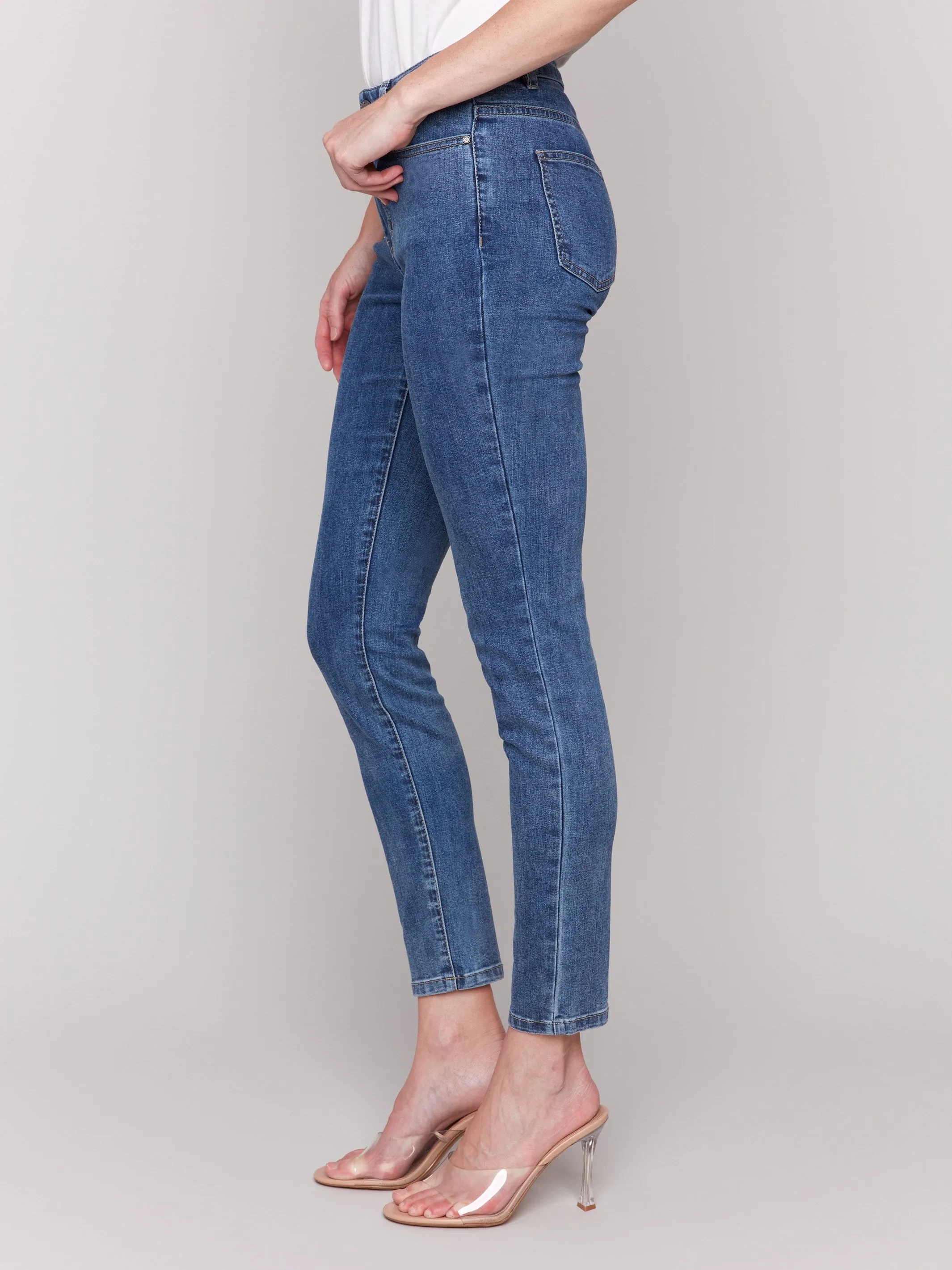 Carine Skinny Jeans - Medium Blue