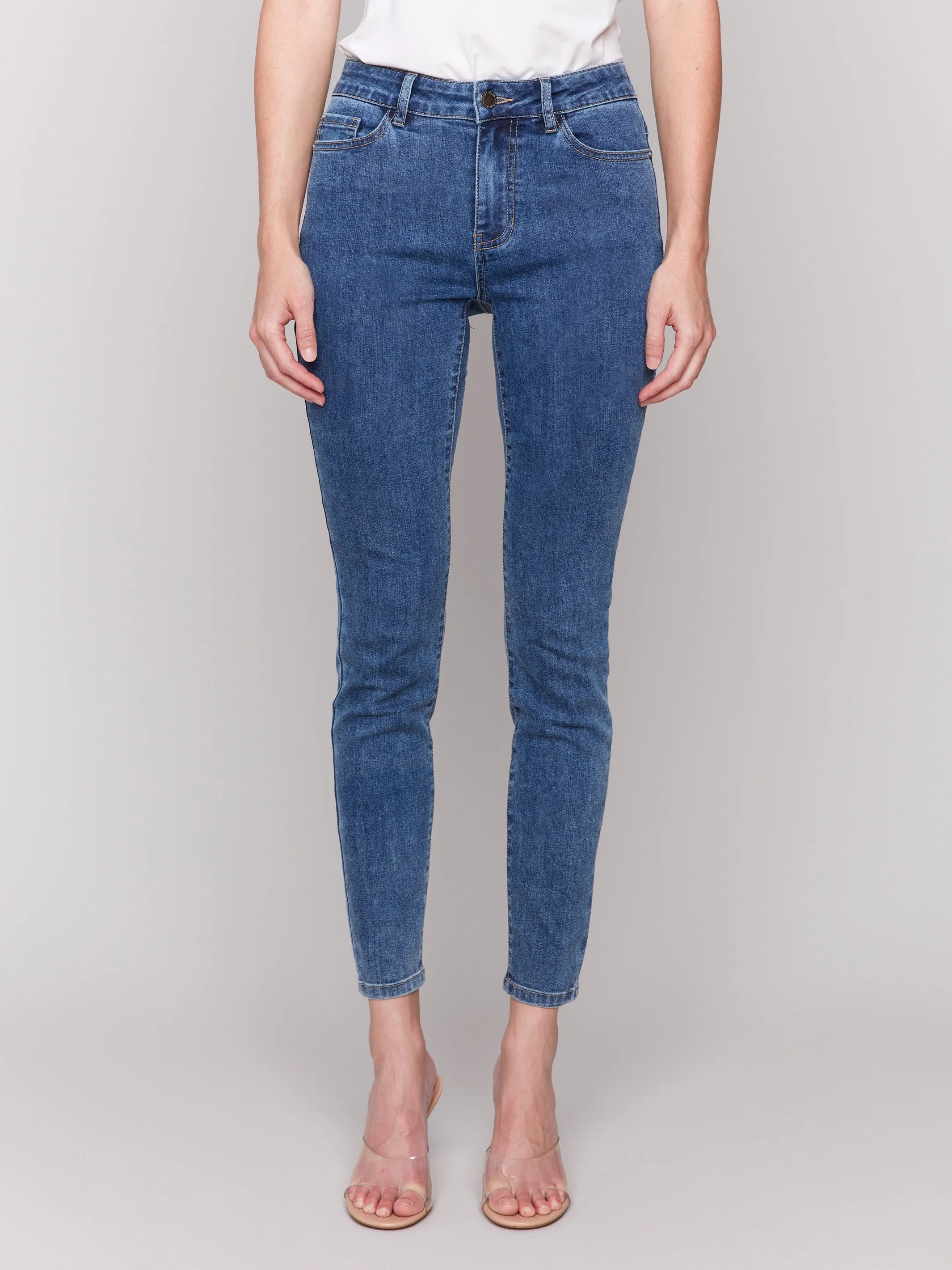 Carine Skinny Jeans - Medium Blue