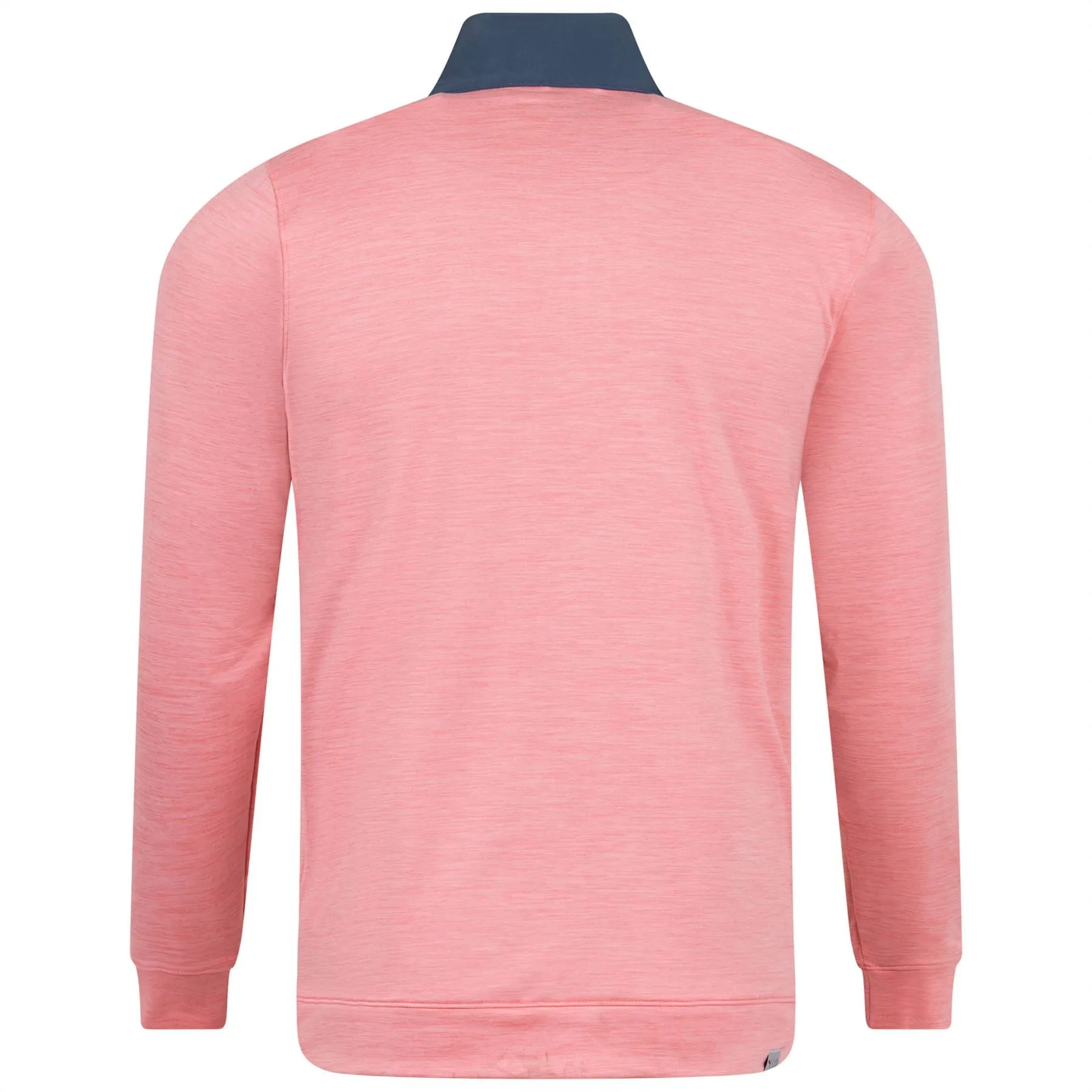 Cloudspun Colourblock Quarter Zip Evening Sky/Flamingo Pink Heather - SS23