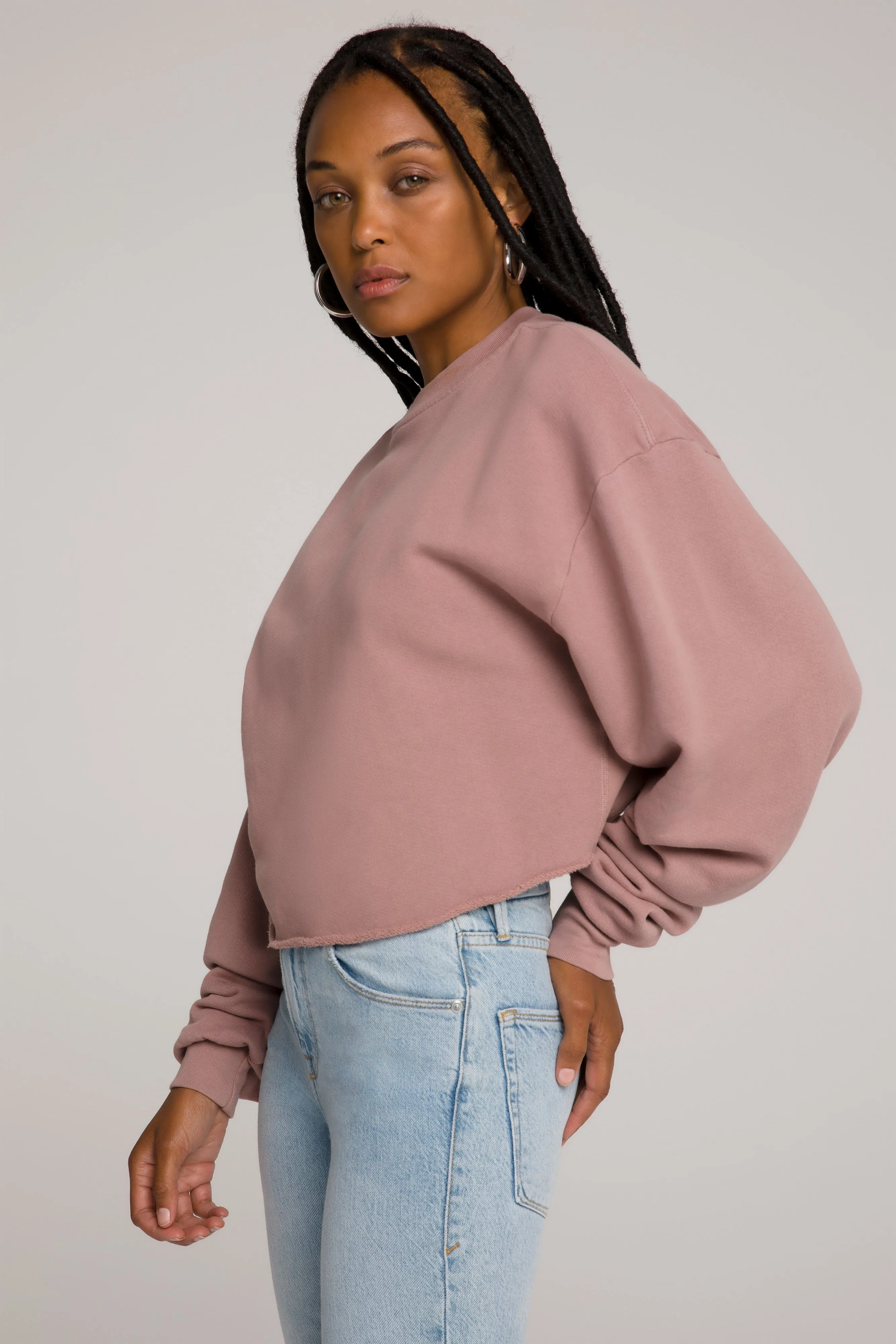 CROPPED & COOL SWEATSHIRT | DUSK001