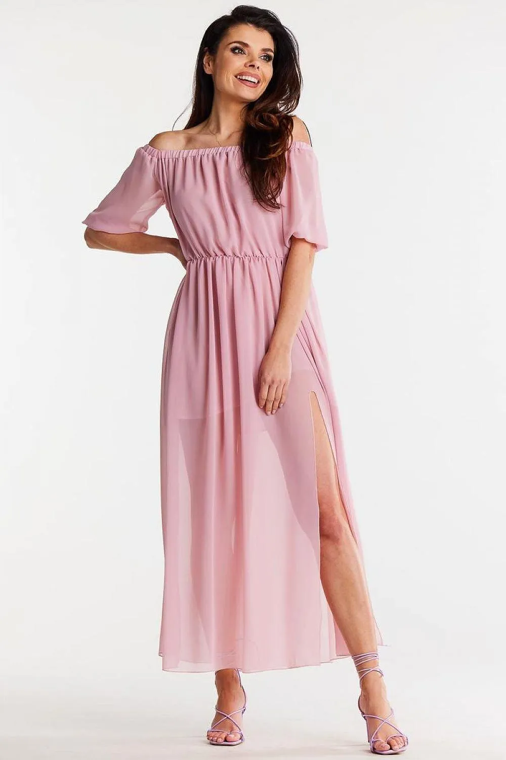 Elegant Flowing Chiffon Maxi Dress - The Essential Wardrobe Highlight