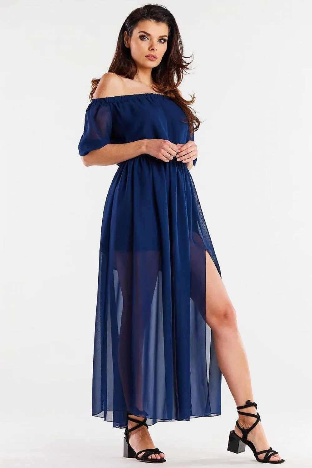 Elegant Flowing Chiffon Maxi Dress - The Essential Wardrobe Highlight