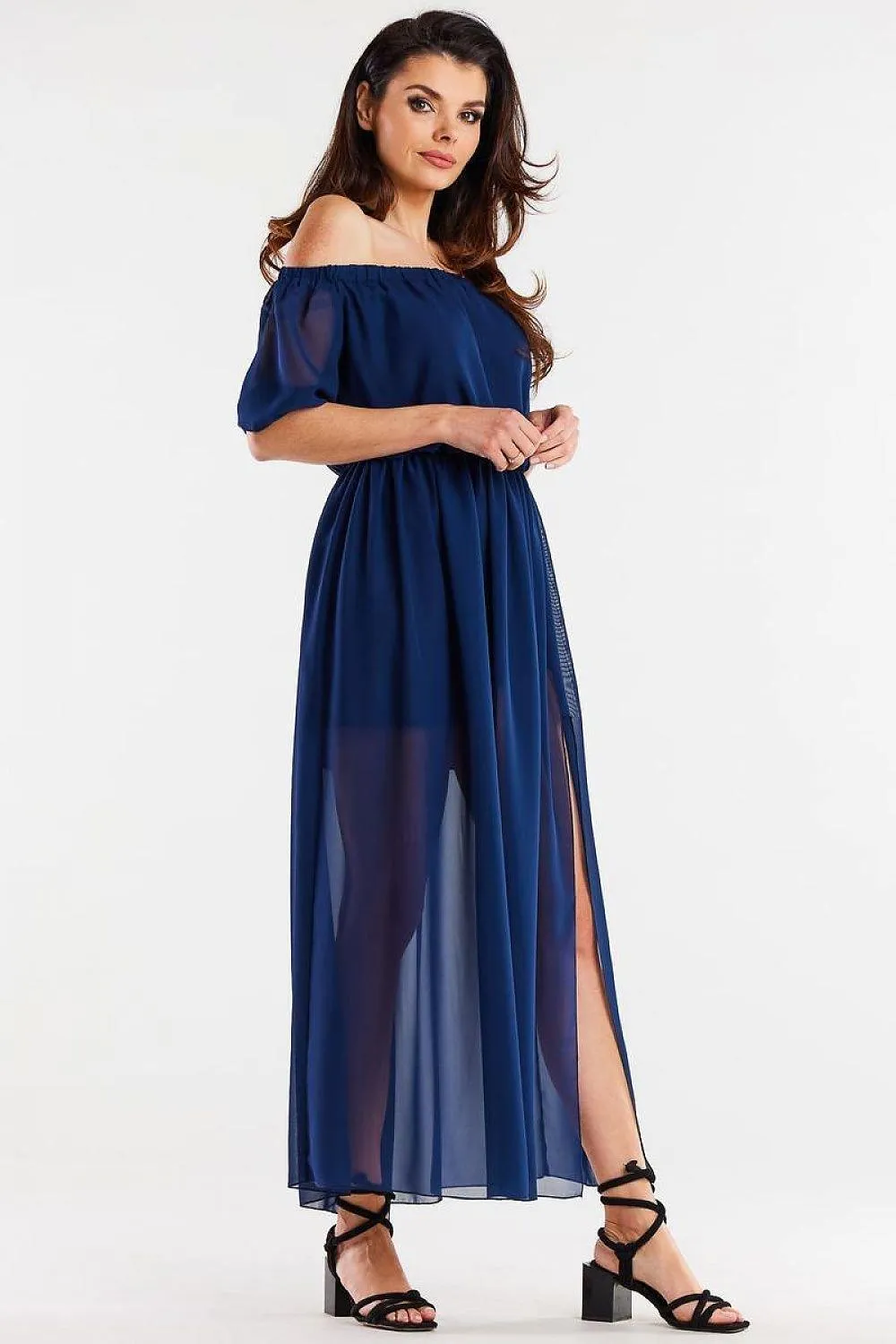 Elegant Flowing Chiffon Maxi Dress - The Essential Wardrobe Highlight