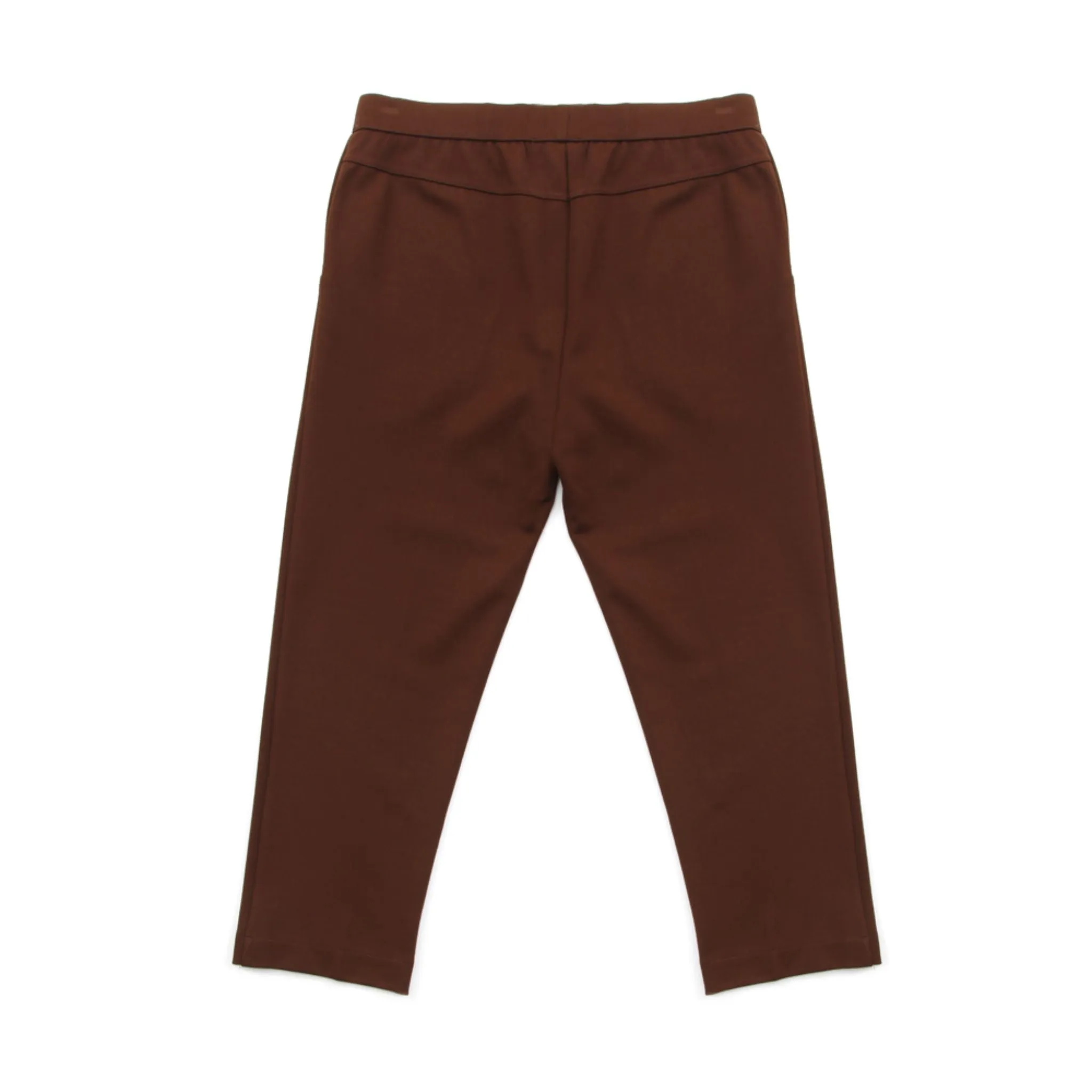 Enro Elastic Waistband Pull-On Cropped Pants - Brown (SCY16293A-858CP-BRO)