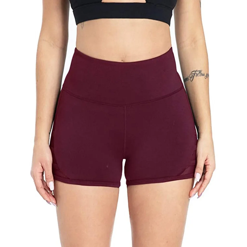 Explicit Mesh Patched High Waist Ultra Short