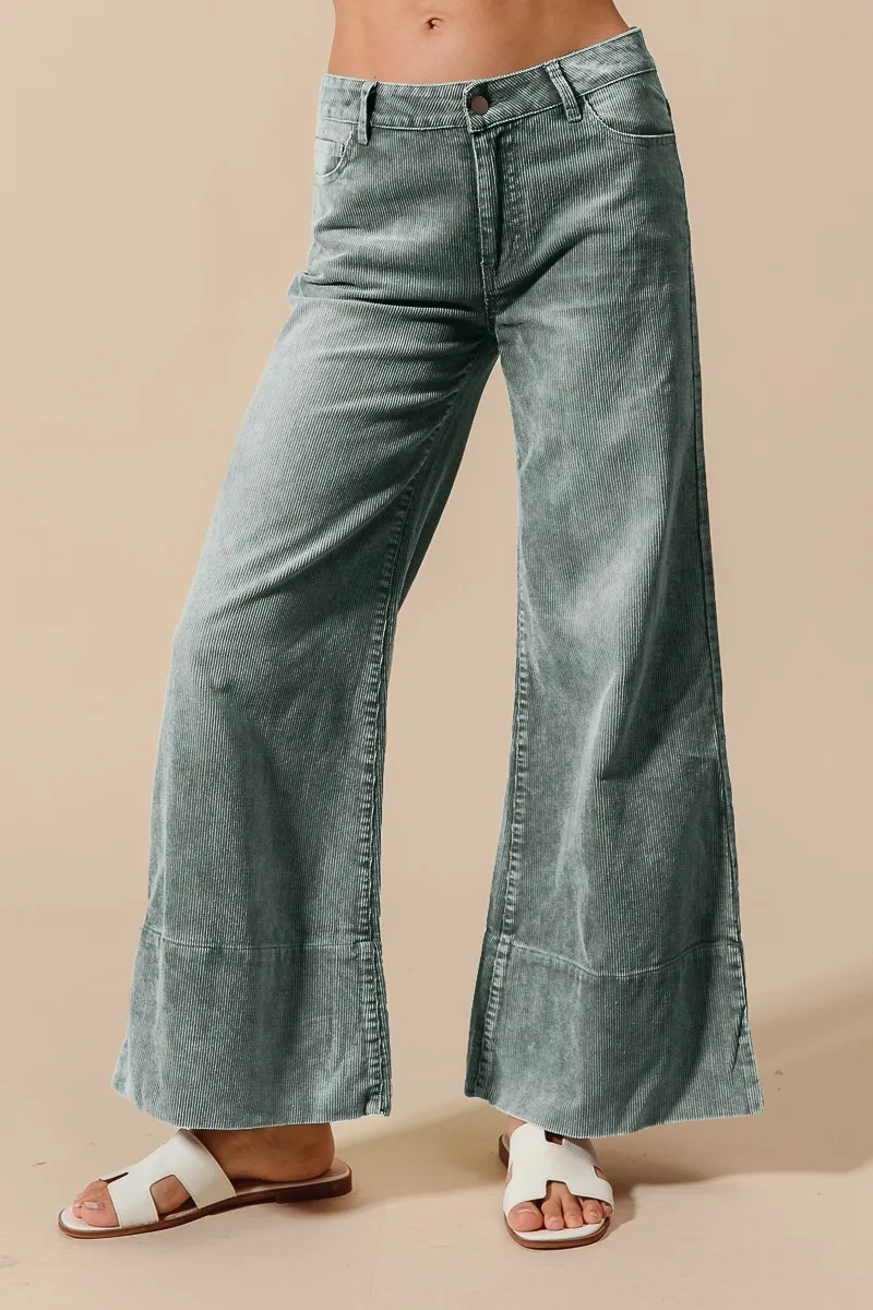 Felicity Wide Leg Corduroy Pants