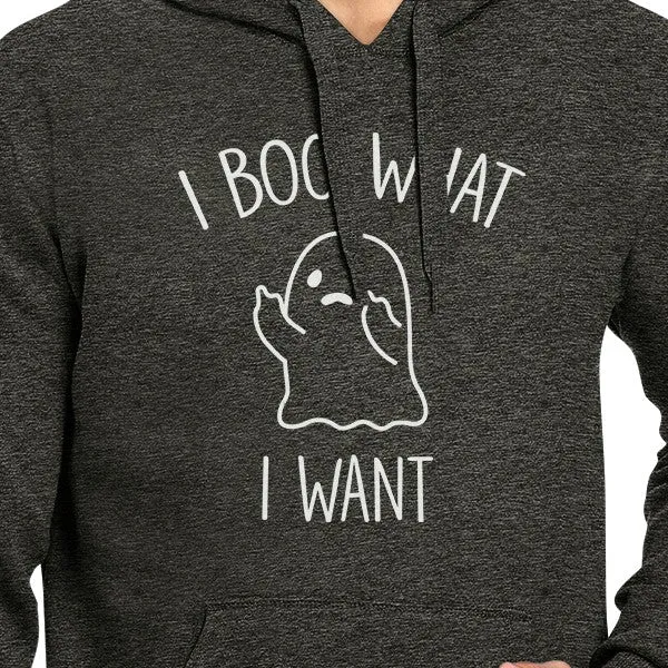 I Boo What I Want Ghost Dark Grey Hoodie