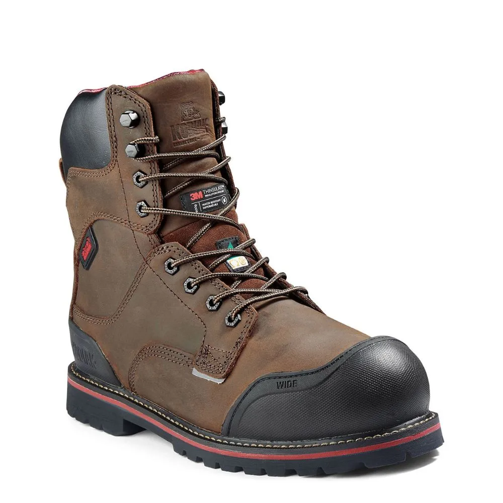 Kodiak Widebody WP Men's 8" Composite Toe 600g Insulated Work Boot KD0A8353DBX - Brown