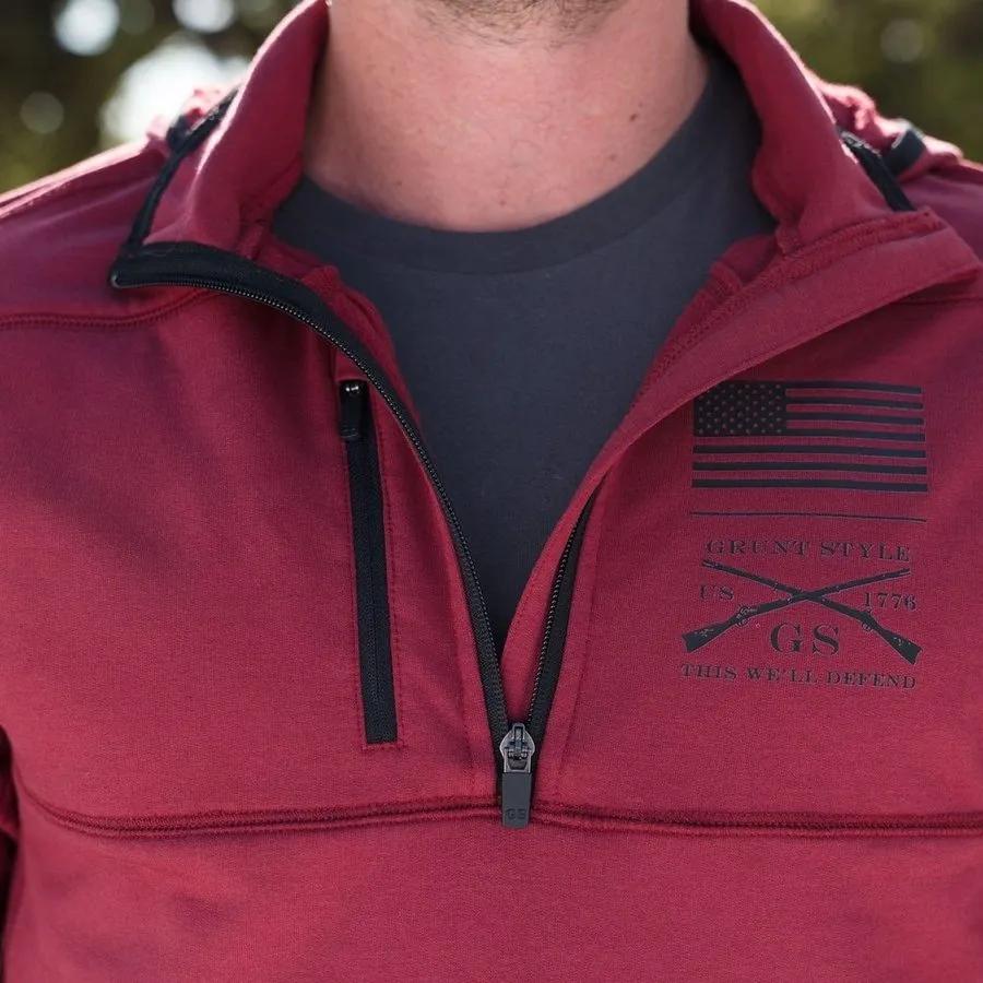 Men's Firewatch Hoodie - Red Plum