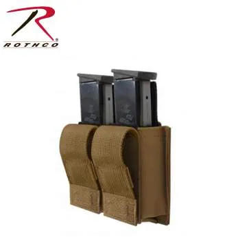 MOLLE Double Pistol Mag Pouch With Insert