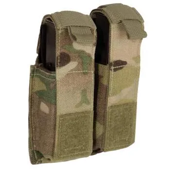 MOLLE Double Pistol Mag Pouch With Insert