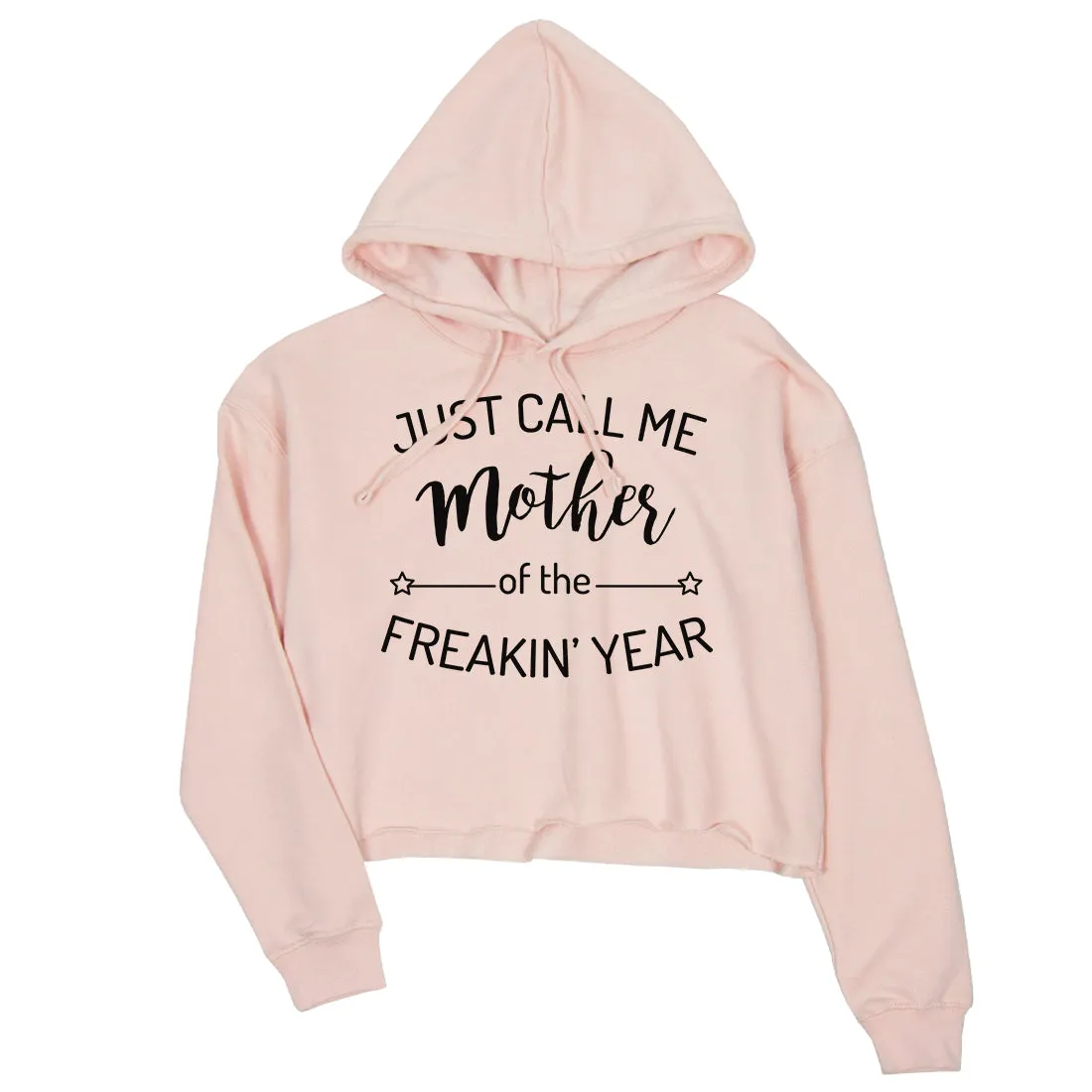 Mother Of The Year Womens Crop Hoodie Funny Mother's Day Gift Ideas