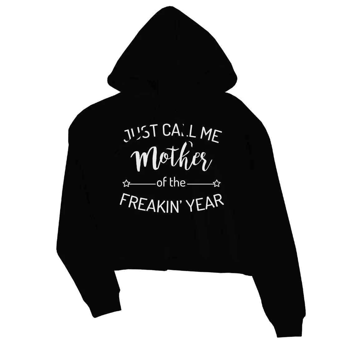 Mother Of The Year Womens Crop Hoodie Funny Mother's Day Gift Ideas