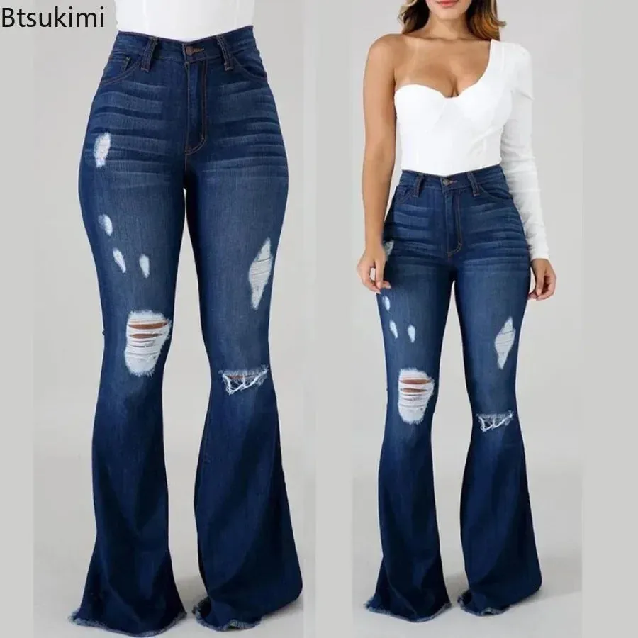 New 2024 LuxeLift High-Waist Flare Jeans – Perfectly Fitted for Every Season