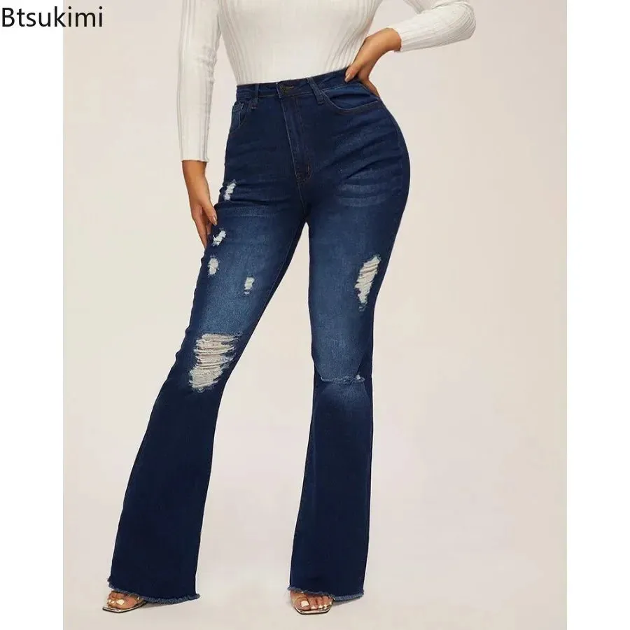 New 2024 LuxeLift High-Waist Flare Jeans – Perfectly Fitted for Every Season