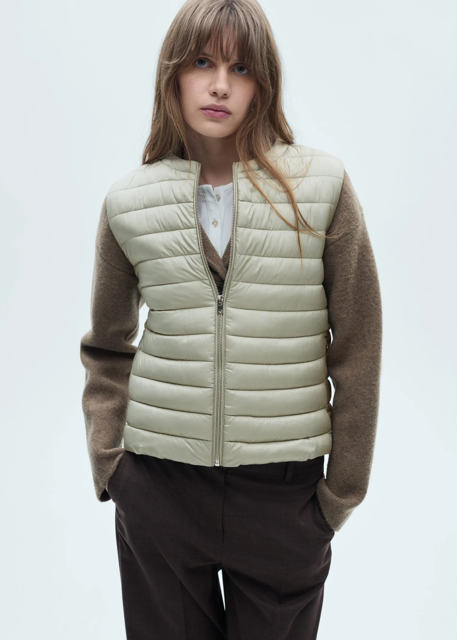 Quilted gilet - Light/pastel Gray