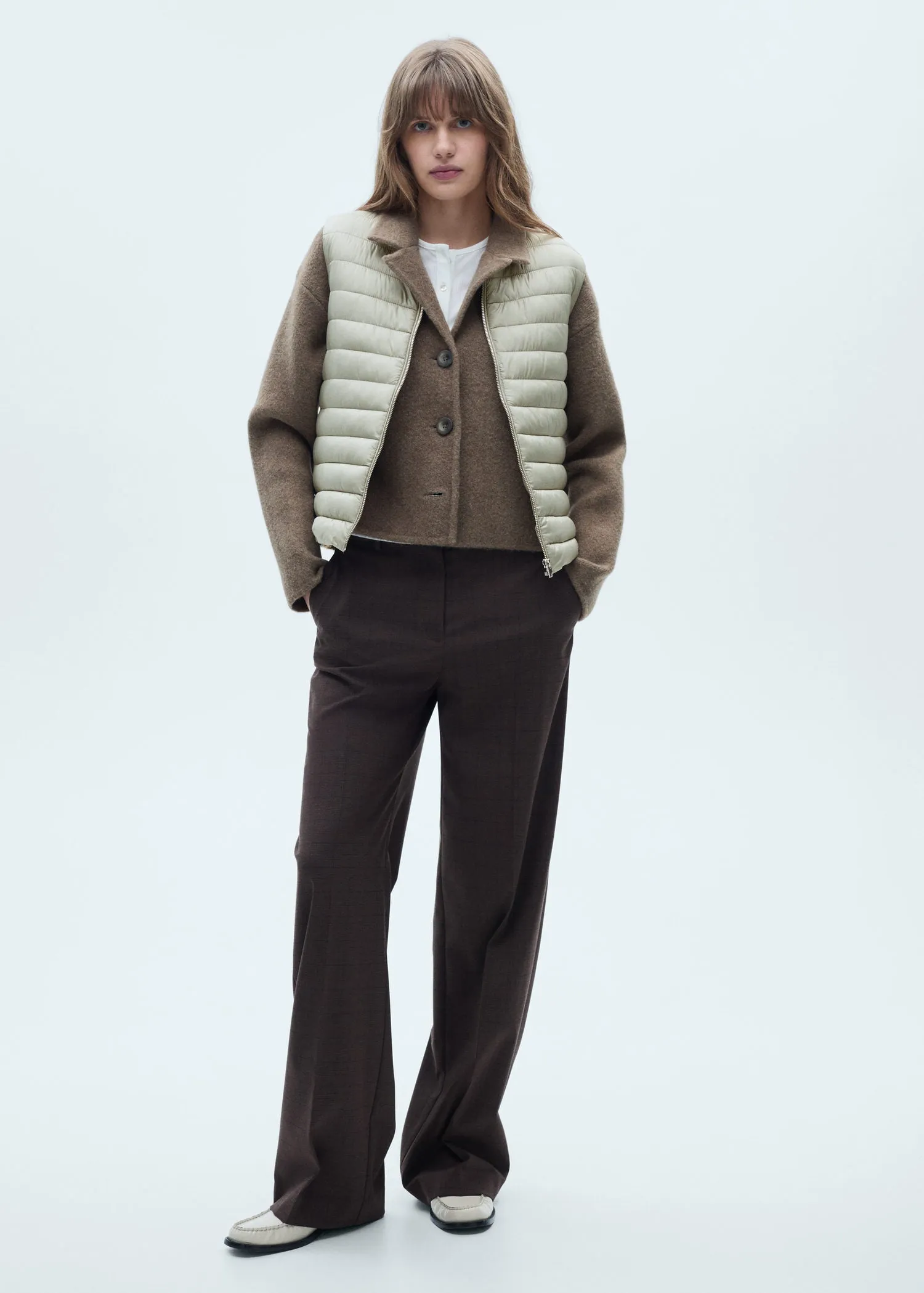 Quilted gilet - Light/pastel Gray