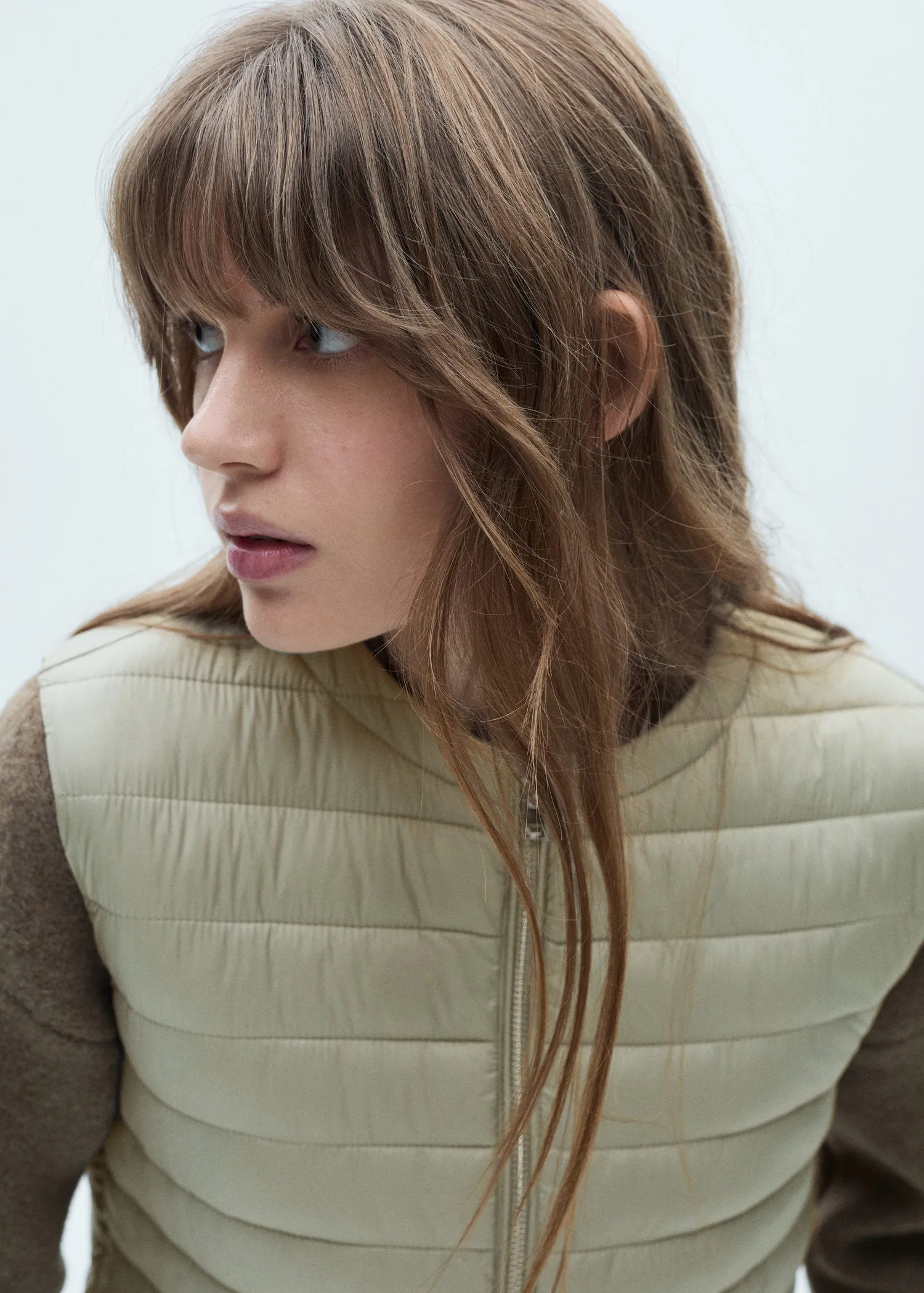 Quilted gilet - Light/pastel Gray