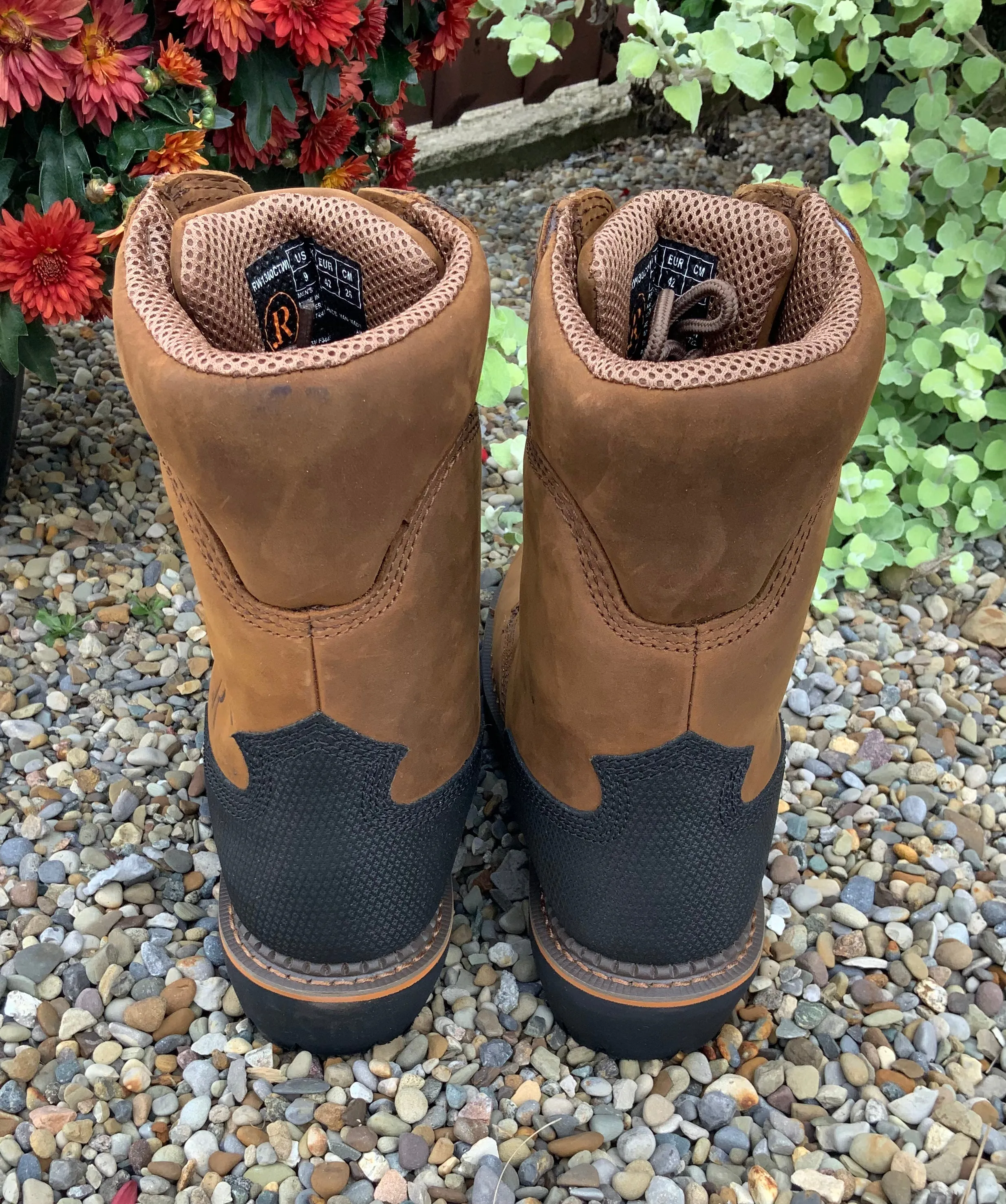 R. Watson Men's Peanut Cowhide Waterproof Composite Toe Insulated Work Boots RW1300-CT-WI