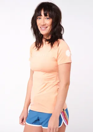 Rip Curl Ladies Dawn Patrol Short Sleeve Uv Rash Guard T-Shirt