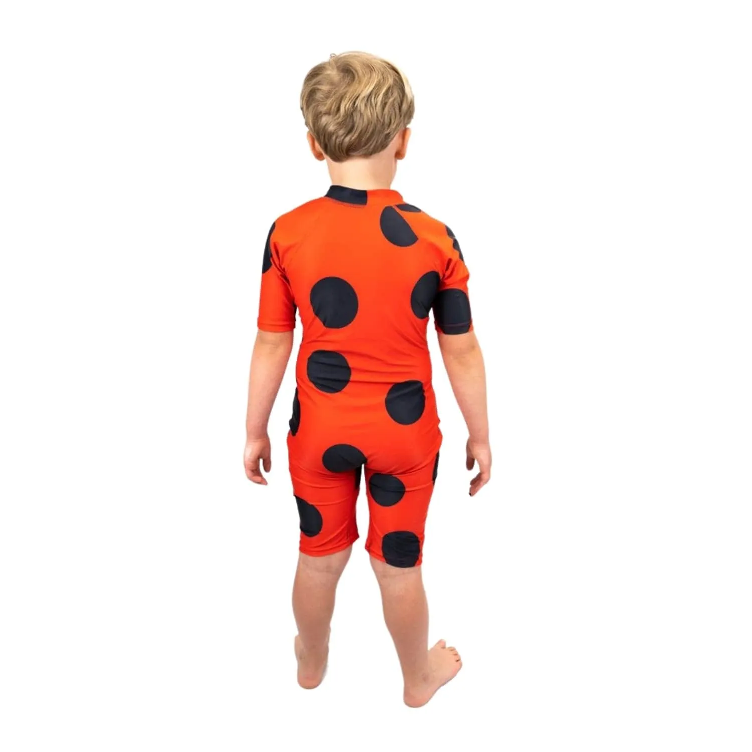 Saltskin Youth Kids UV Shorty Sun Suit - Ladybird