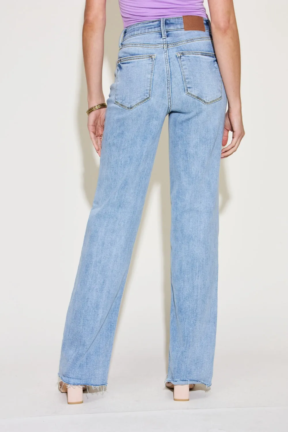 Size Inclusive V Front Waistband Straight Jeans