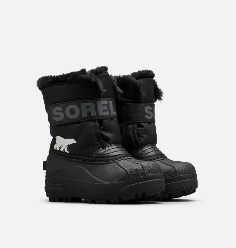 Sorel Black/Charcoal Toddler Snow Commander Boot