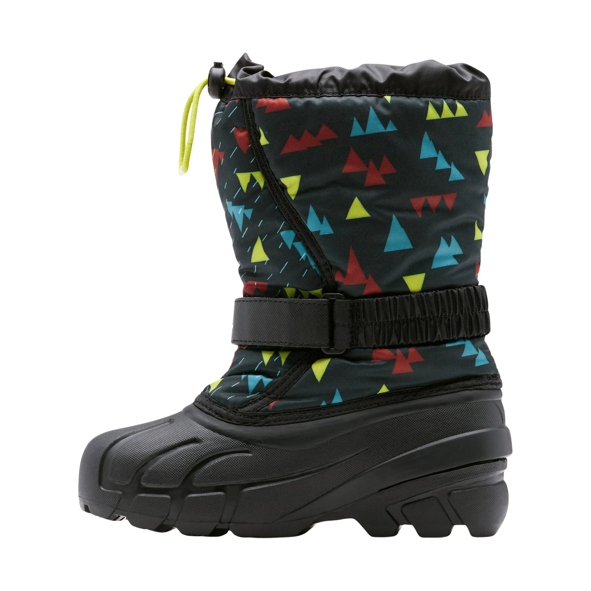 Sorel Kids' Flurry Print Winter Boots - Shark/Charcoal - ONLINE STORE CREDIT/EXCHANGE ONLY