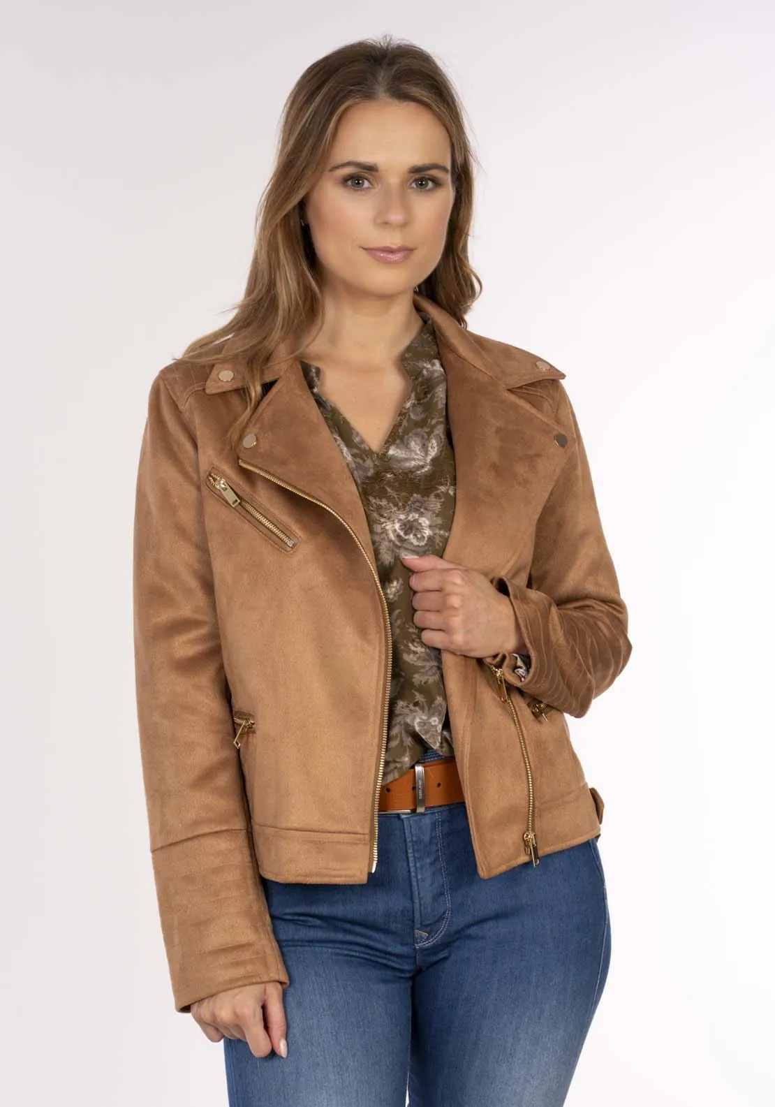 Suede Biker Jacket - Suede