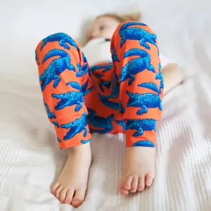 Super Mutant Blue Crocodile Leggings