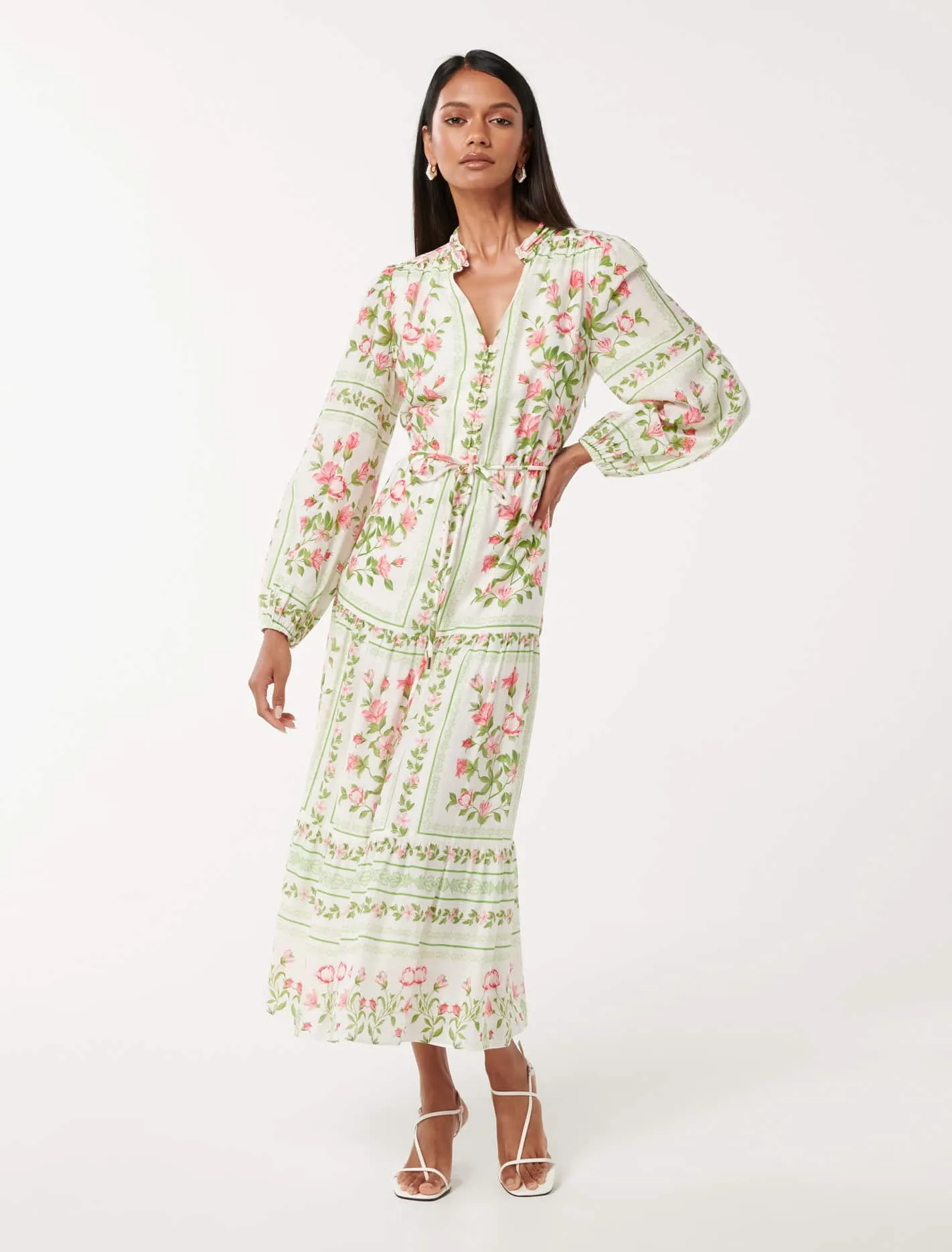 Tara Petite Printed Midi Dress