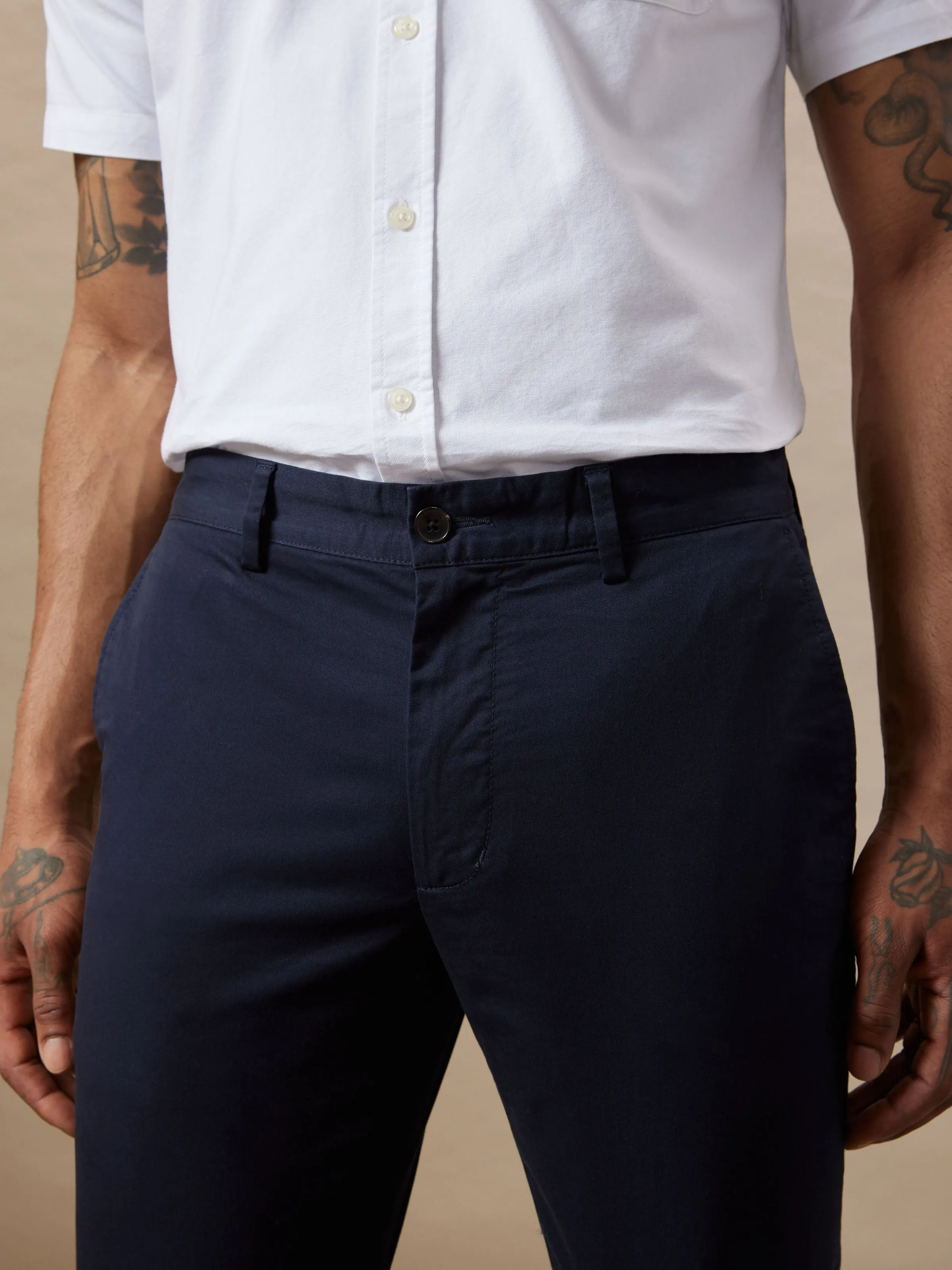 The Brunswick Slim Chino Pant in Deep Blue