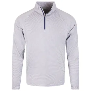 The Reid Quarter Zip Pullover Heathered Navy/White - AW23