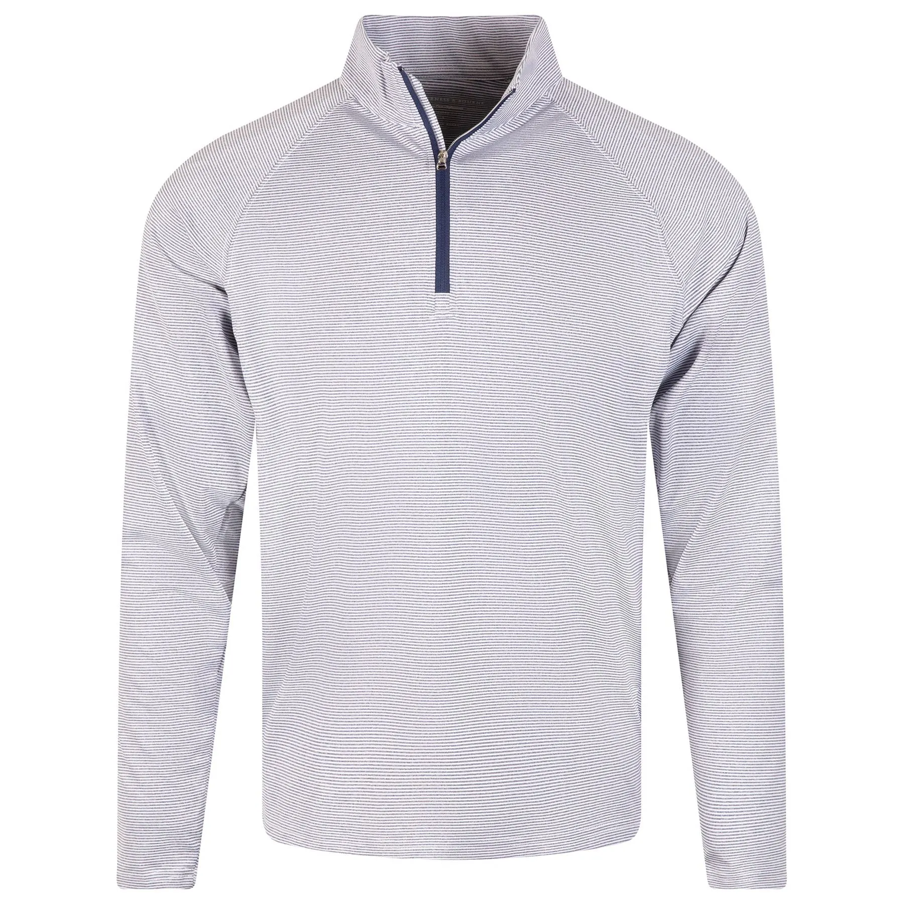 The Reid Quarter Zip Pullover Heathered Navy/White - AW23