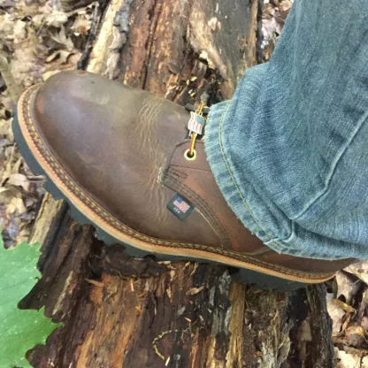 Thorogood Men's Logger 9" ST WP Ins USA Work Boot - Brown - 804-3554