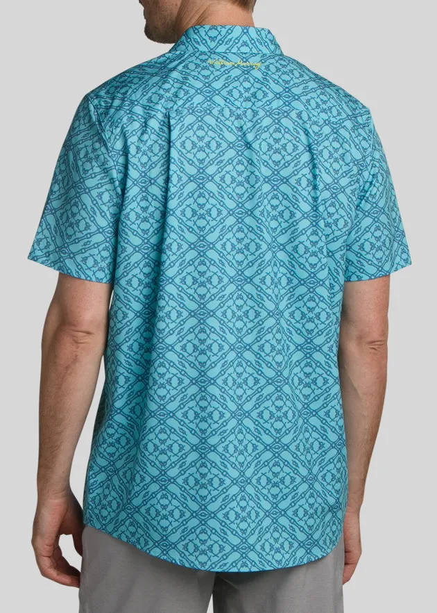 Tie One On Men's Button Down | Turquoise