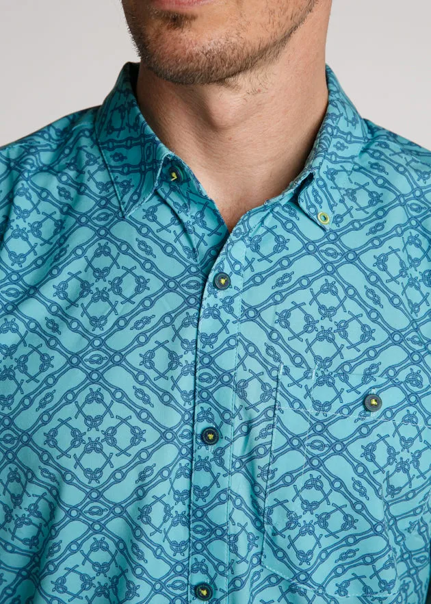 Tie One On Men's Button Down | Turquoise