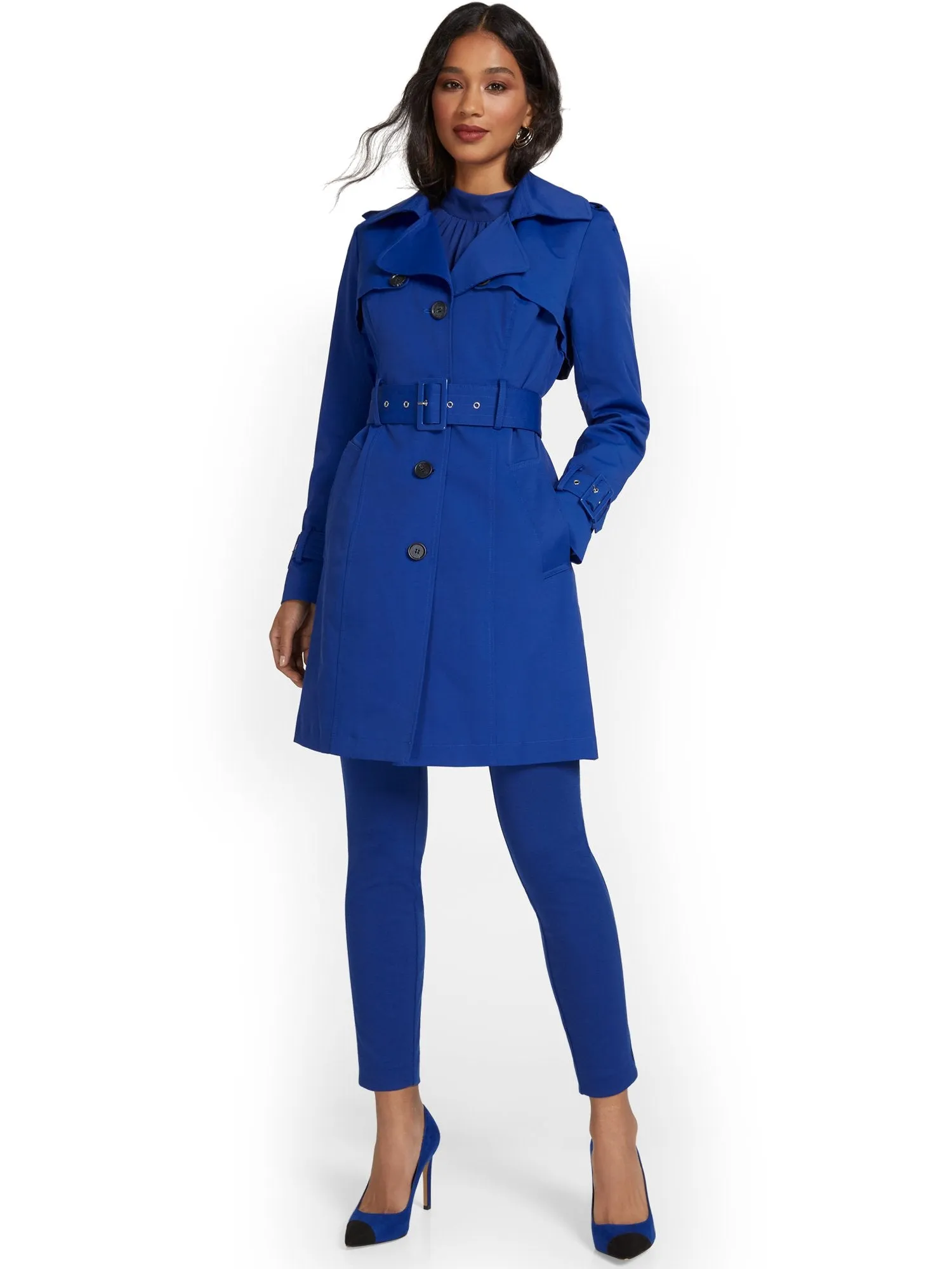 Trapunto Belted Trenchcoat - City Trench Collection